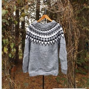 Ski sweater fair isle vintage